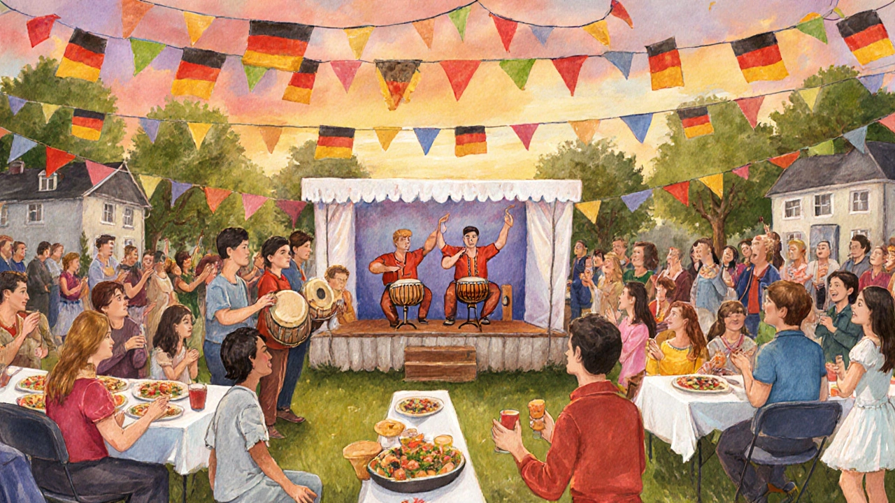 Festival in Oer-Erkenschwick mit türkischer Musik, deutschem Tanz und gemeinsamem Essen.