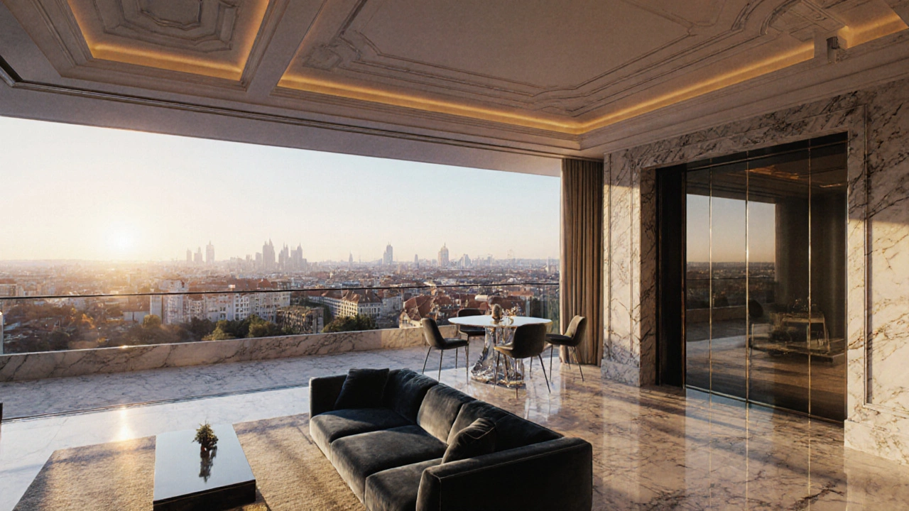 Luxus-Penthouse mit Panoramablick und Terrasse in München