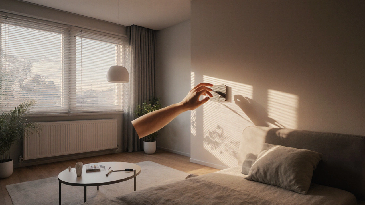 Unsichtbare Technik steuert Licht und Raumklima – alles subtil und ohne sichtbare Geräte.