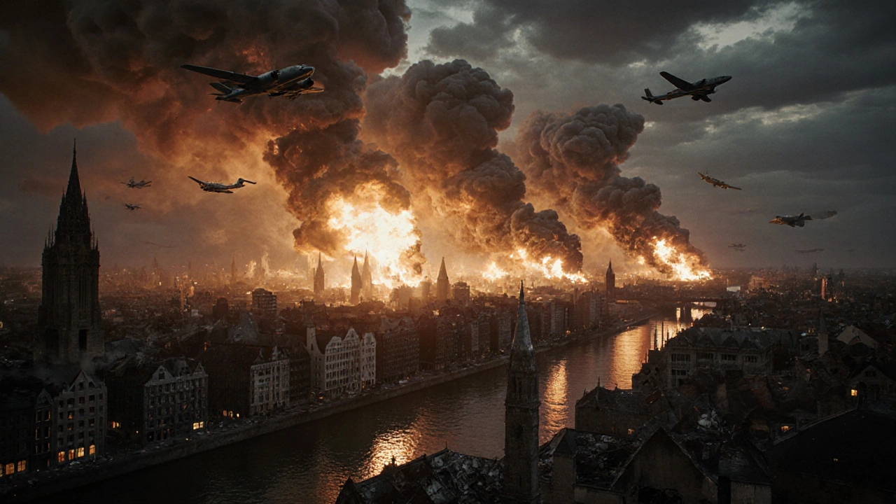 Wie viel von Düsseldorf wurde im Zweiten Weltkrieg zerstört?